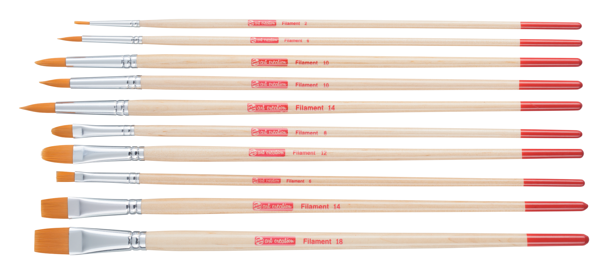 Synthetic Brush Set of 10 Stationery World